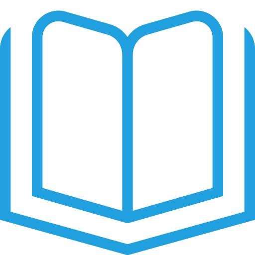 help center icon of a book